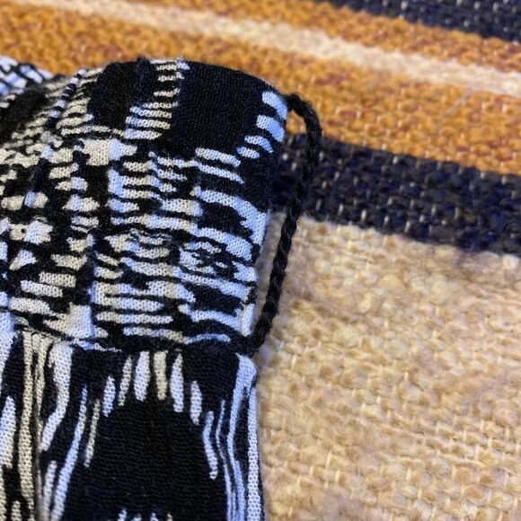 Vintage 90s Peasant Maxi Skirt Faded Glory Large Black Goth Flowy Whymsigoth - Picture 4 of 5